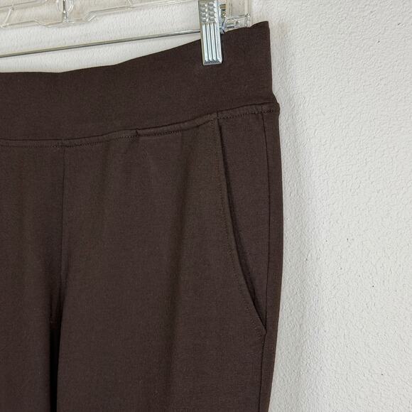 Ralph Lauren Active Sweatpants Womens Small Chocolate Brown Pockets Straight Leg - Picture 2 of 6